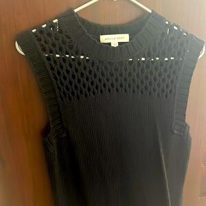 Black crocheted dress